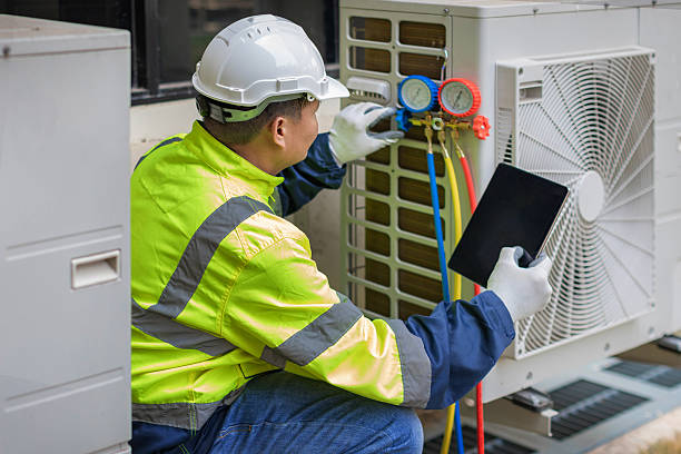Professional Hvac technician working in Wendover, UT